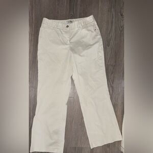 L.L. Bean Favorite Fit Curvy Pants - Cream